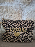 Pochette léopard "Amour"