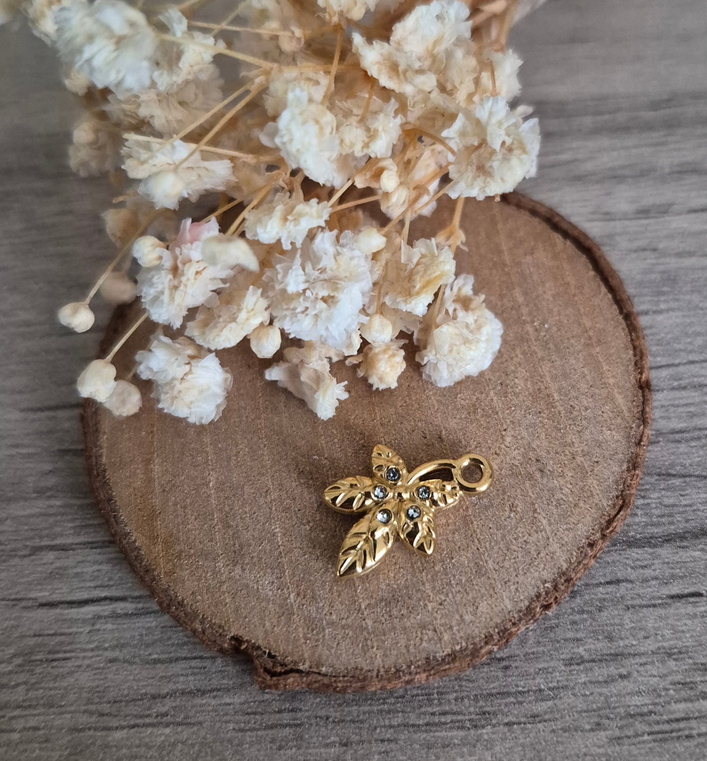 Breloque feuille