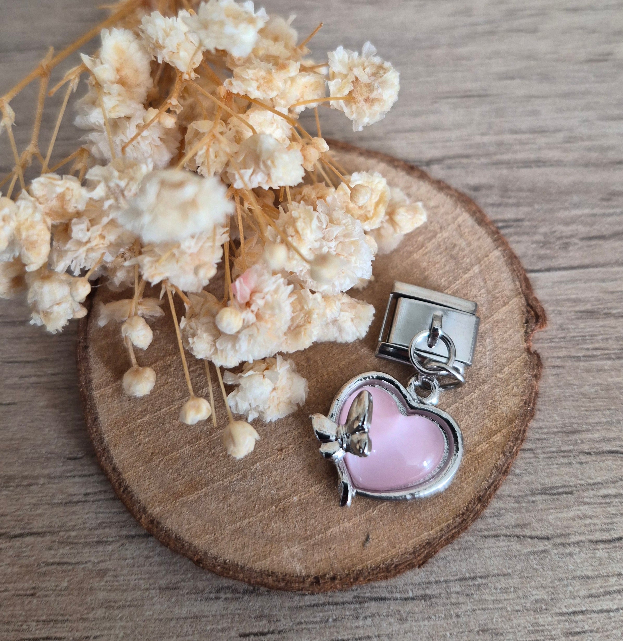 Charm cœur et papillon